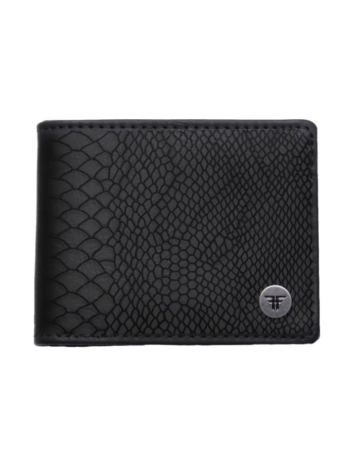 FALLEN Snakeskin Wallet Black
