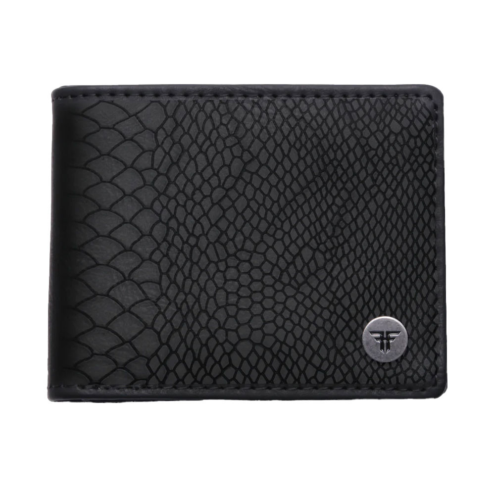 FALLEN Snakeskin Wallet Black