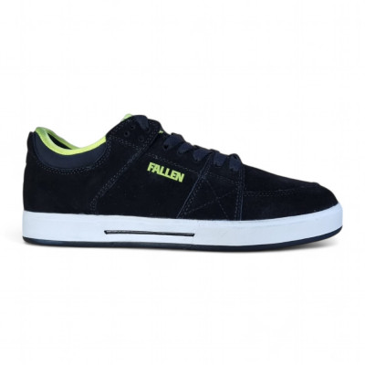 FALLEN Trooper Black Gray Lime Skate Shoes