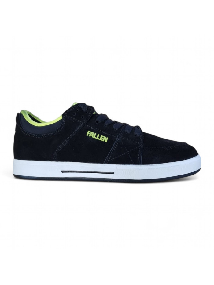 FALLEN Trooper Black Gray Lime Skate Shoes