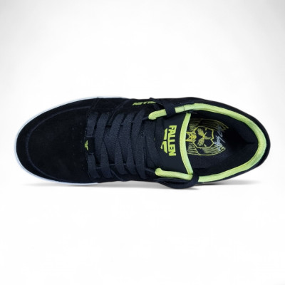 FALLEN Trooper Black Gray Lime Skate Shoes