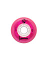 Roue Roller - LUMINOUS - 76mm 85a - Glitter Pink - Jeu de 4