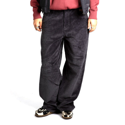 Jean Baggy - HOMEBOY X-tra Monster - Velours Côtelé - Gris Foncé