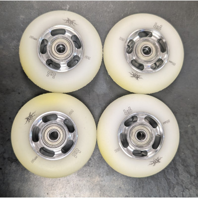 Skates Wheels - FR SKATES Metal - 80mm 85a + MW-9 - Set of 4