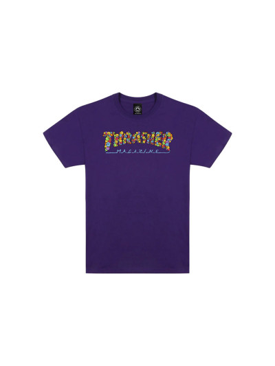 T-shirt - THRASHER Smile By Spanky - Violet