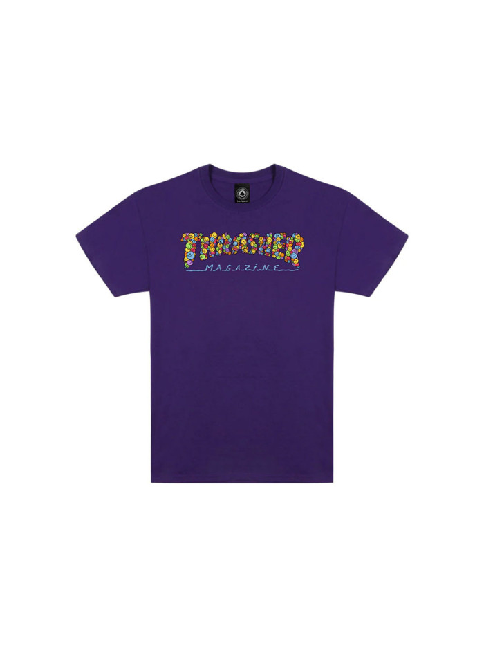 T-shirt - THRASHER Smile By Spanky - Violet