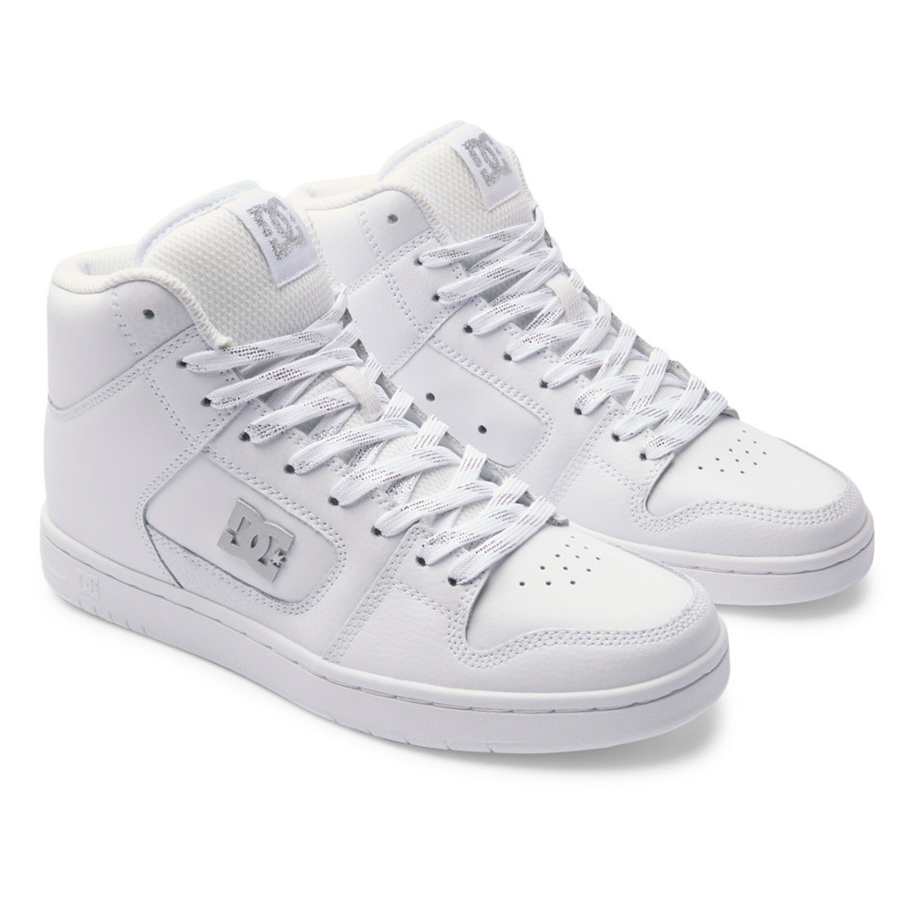 Chaussures Montantes DC SHOES Manteca 4 Hi White/Silver Femme