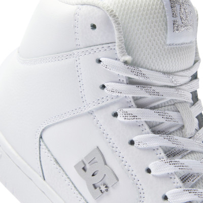 Chaussures Montantes DC SHOES Manteca 4 Hi White/Silver Femme