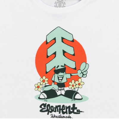 ELEMENT Whats Up Tshirt Youth Optic White