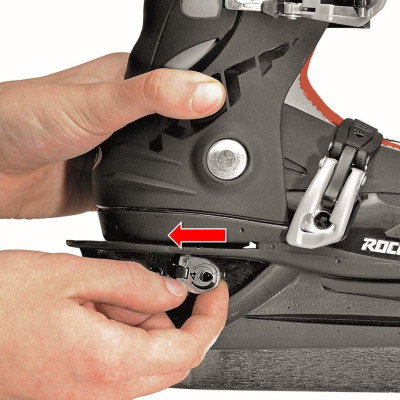 Patin à Glace Enfant Réglable ROCES MCK2 Noir/Rouge