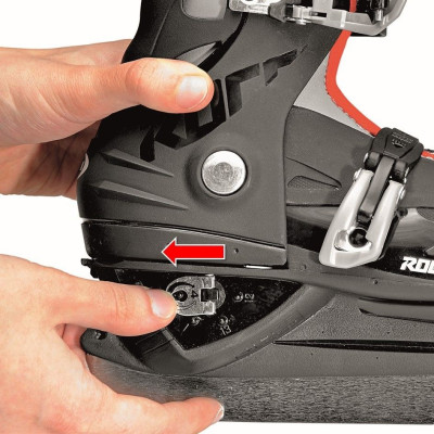 Patin à Glace Enfant Réglable ROCES MCK2 Noir/Rouge