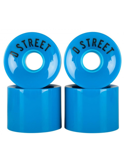 Longboard Wheels - D-STREET 59cent - Blue - 59mm 78a - Set of 4