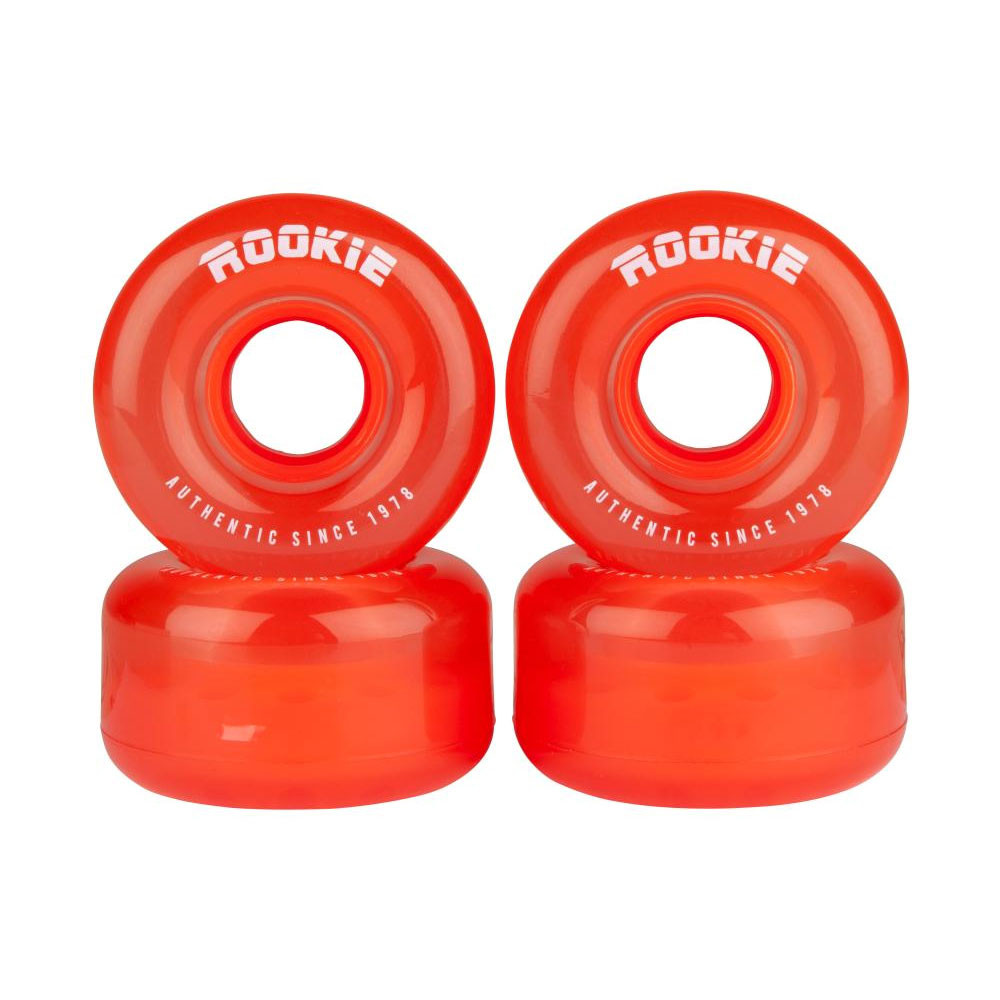 Roue Patin à Roulettes - ROOKIE Disco - 58mm 80a - Rouge - Jeu de 4