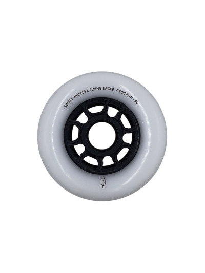 Roue Roller - FLYING EAGLE Crocanti - 90mm 88a - Jeu de 8