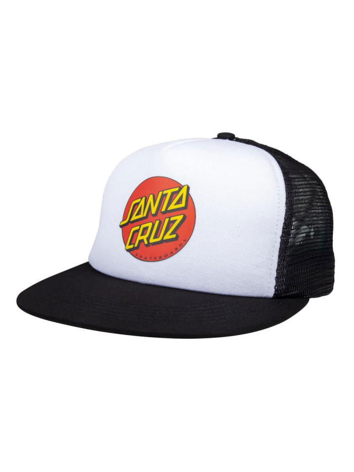 SANTA CRUZ Youth Cap Classic Dot White Black