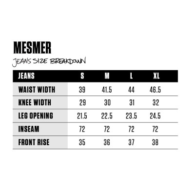 Baggy Jeans - MESMER 1 - Dark Blue sizing