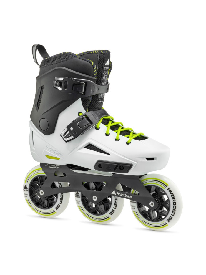 Freeskate 3 Wheels Skates - ROLLERBLADE Lightning -110 Black White