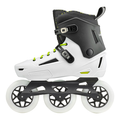 Roller 3 Roues Freeskate - ROLLERBLADE Lightning - 110 Noir Blanc