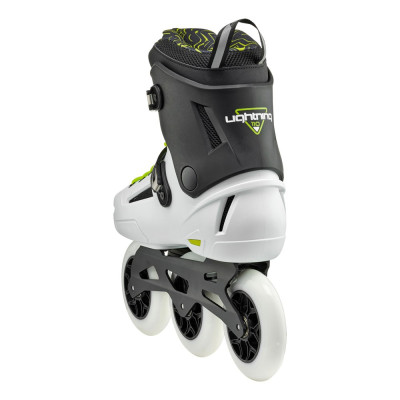 Freeskate 3 Wheels Skates - ROLLERBLADE Lightning -110 Black White