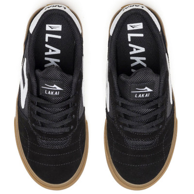 LAKAI Cambridge Black Gum Suede Kids Skate Shoes