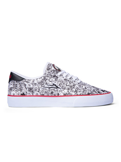 LAKAI x Jay Howell Manchester White Canvas Print Skate Shoe