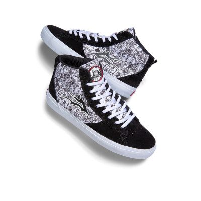 Chaussure Skate Montante LAKAI x Jay Howell Newport Hi Black Suede