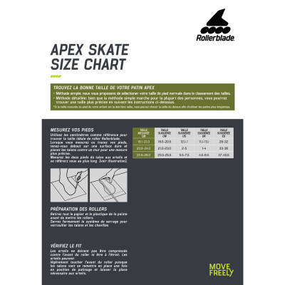 Freeskate Kids Skates - ROLLERBLADE Apex - Black Red - Adjustable sizing