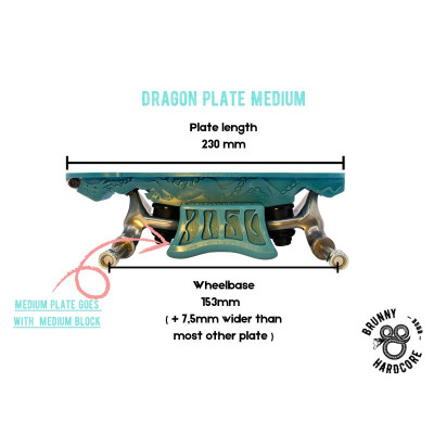 BRUNNY HARDCORE Dragon Plate Black
