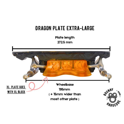 BRUNNY HARDCORE Dragon Plate Black