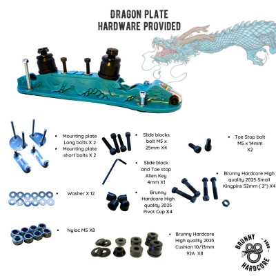 BRUNNY HARDCORE Dragon Plate Black