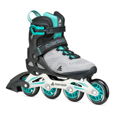 Fitness Women Skates - ROLLERBLADE Macroblade - 80 W Grey Teal Blue 2025