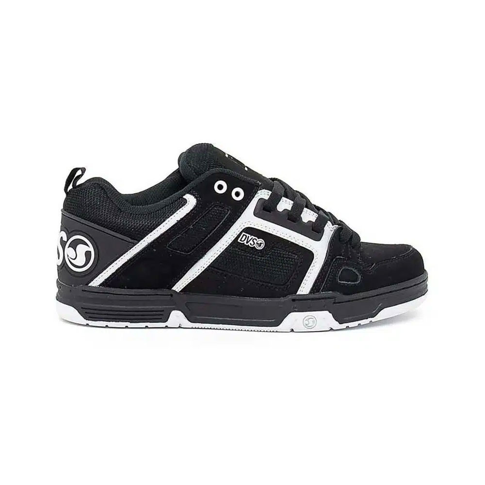 DVS Comanche Black White Nubuck Skate Shoes