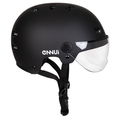 Roller Skates Visor Helmet - ENNUI Clash - Black