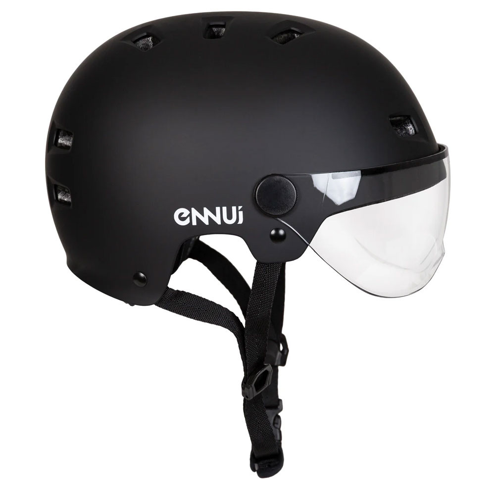 Roller Skates Visor Helmet - ENNUI Clash - Black