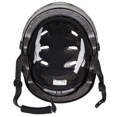 Roller Skates Visor Helmet - ENNUI Clash - Black