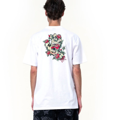 T-shirt - SANTA CRUZ Screaming Rose Flash - White