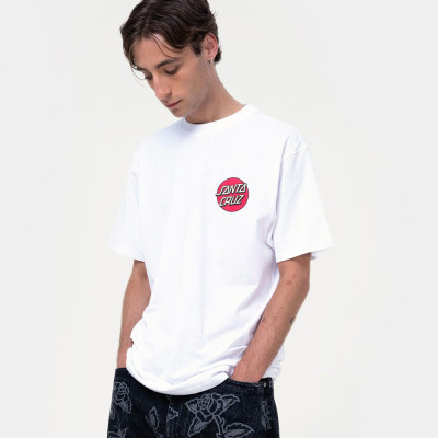T-shirt - SANTA CRUZ Screaming Rose Flash - Blanc
