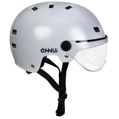 Roller Skates Visor Helmet - ENNUI Clash - White