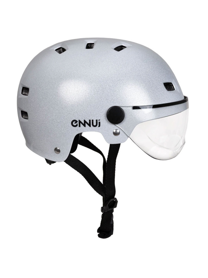 Roller Skates Visor Helmet - ENNUI Clash - White