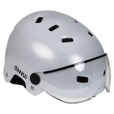 Roller Skates Visor Helmet - ENNUI Clash - White
