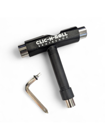 Skateboard Tool - CLIC-N-ROLL - T-tool - Black