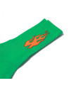 Skating Socks - MAGIC BOOTS - Green Fire - Pair
