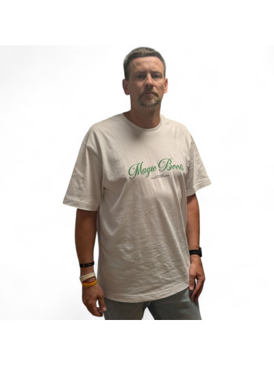 T-shirt - MAGIC BOOTS - Look Around - Blanc
