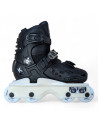 Roller Agressif Enfant - KALTIK K - Noir Blanc - Réglable