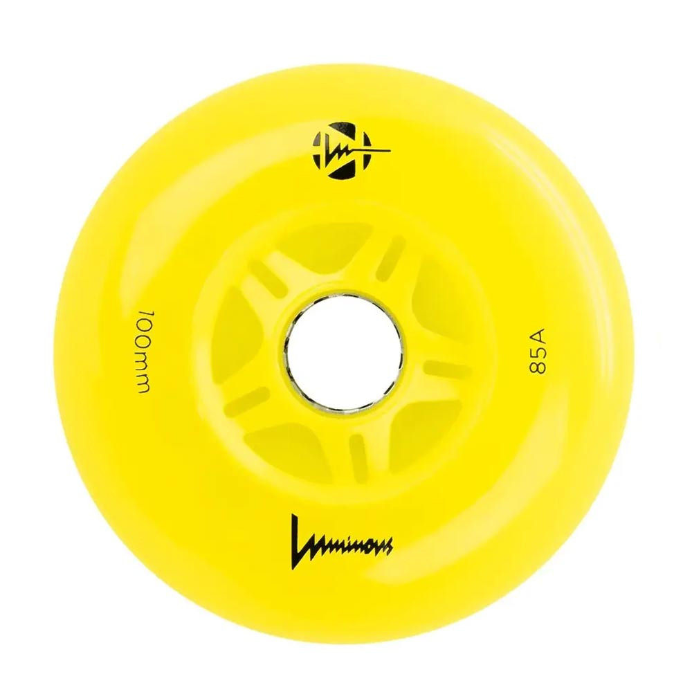 Roue Roller - LUMINOUS - 100mm 85a - Jaune - Unité