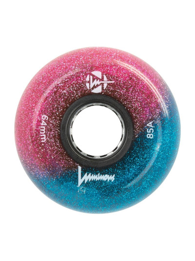 Skates Wheels - LUMINOUS - 64mm 85a - Galaxy - Set of 4