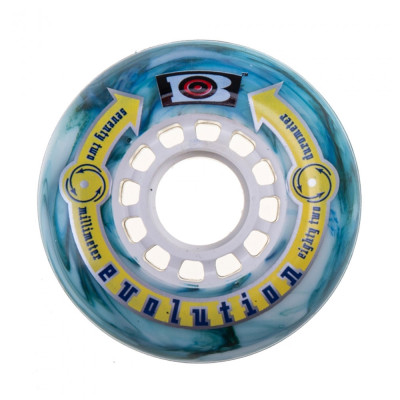 Roue Roller - HYPER Bullzeye Evolution - 72mm 82a - Jeu de 4