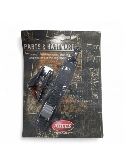 Skates Buckle - ROCES Plastic Memory - Black - Pair