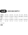 Aggressive Skates - USD Aeon - Sam Crofts V sizing chart