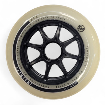 Skates Wheels - POWERSLIDE Infinity - 110mm 85a - Black Gum - Set of 8